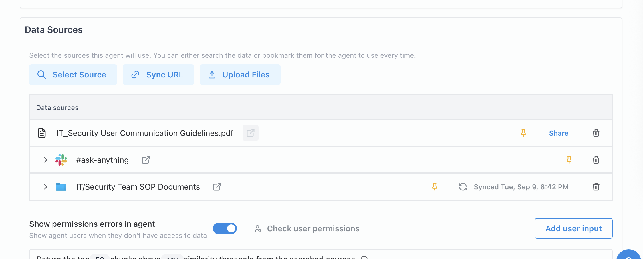 Data sources