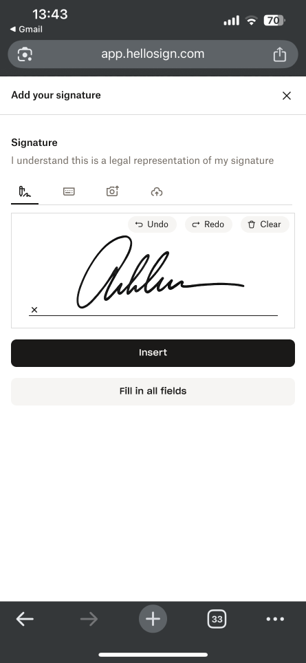 Updated signer app