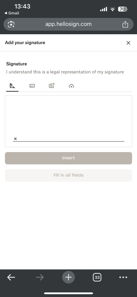 Updated signer app