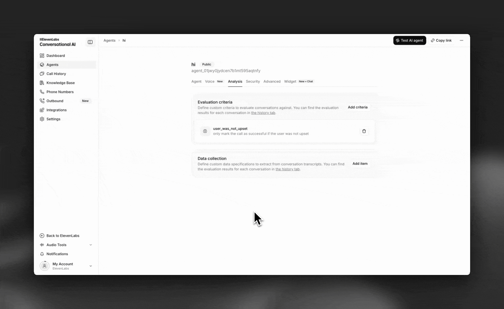 Setting up data collection