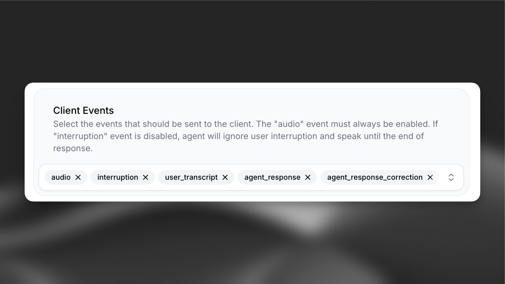 Interruption allowed