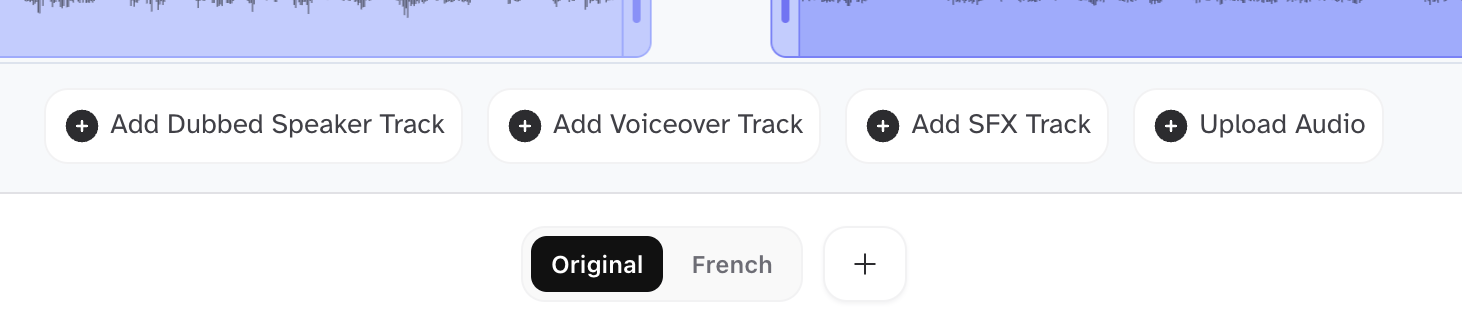 Dubbing Studio Add Tracks