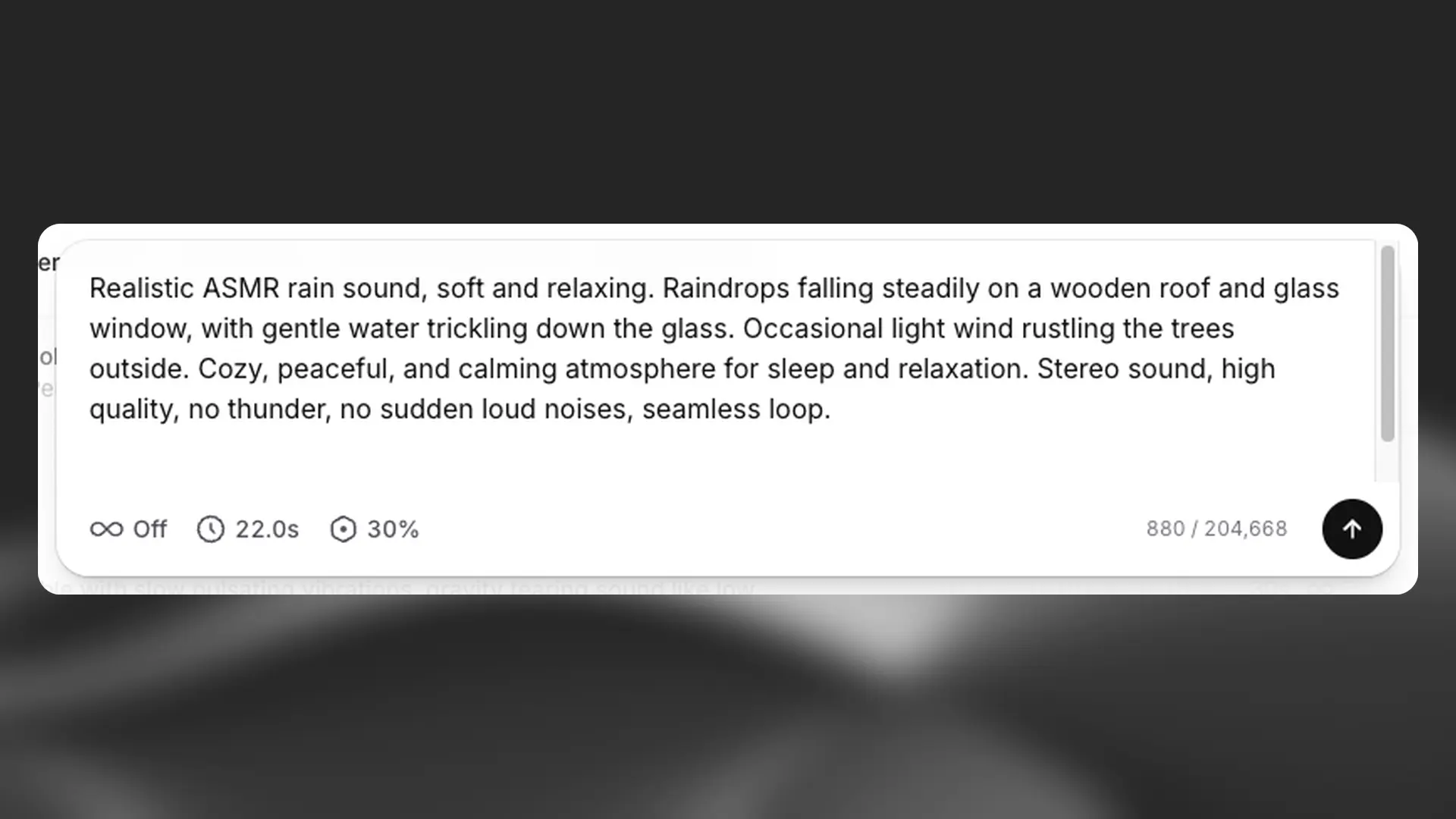 Sound effects
settings