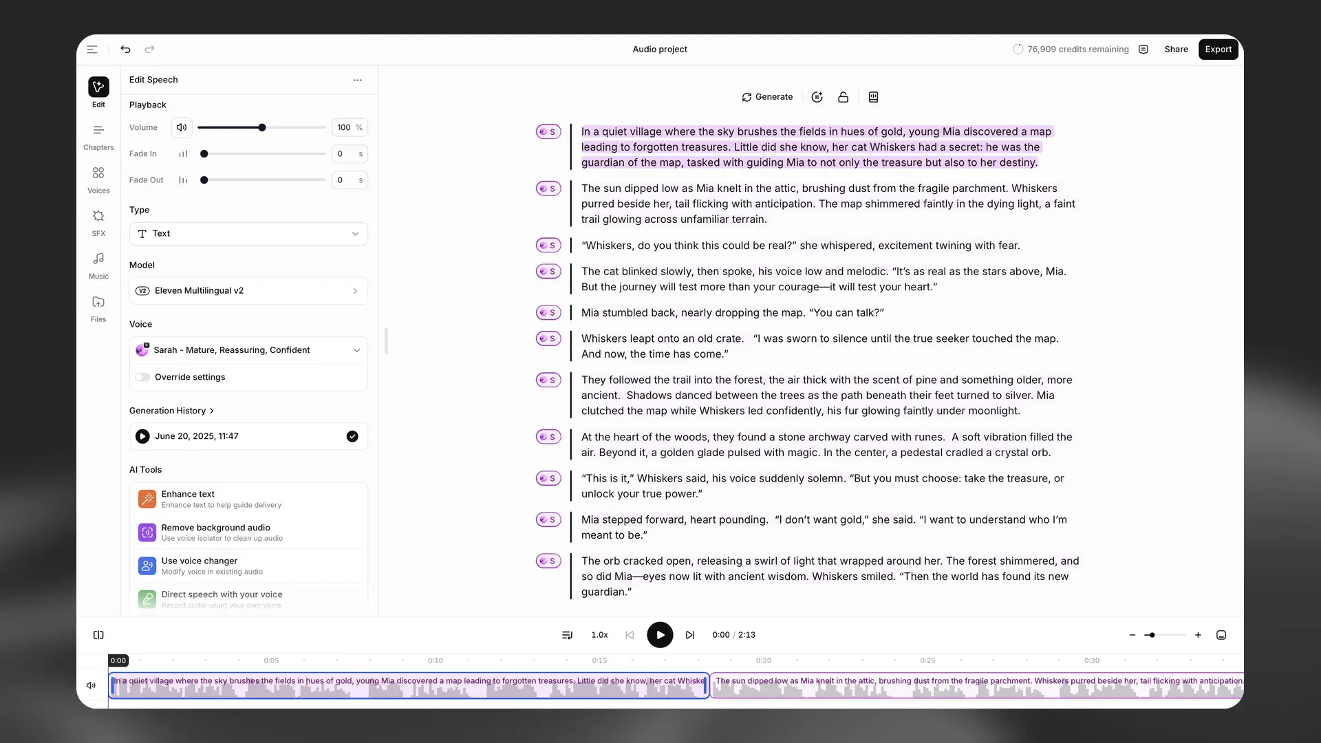 Contextual sidebar