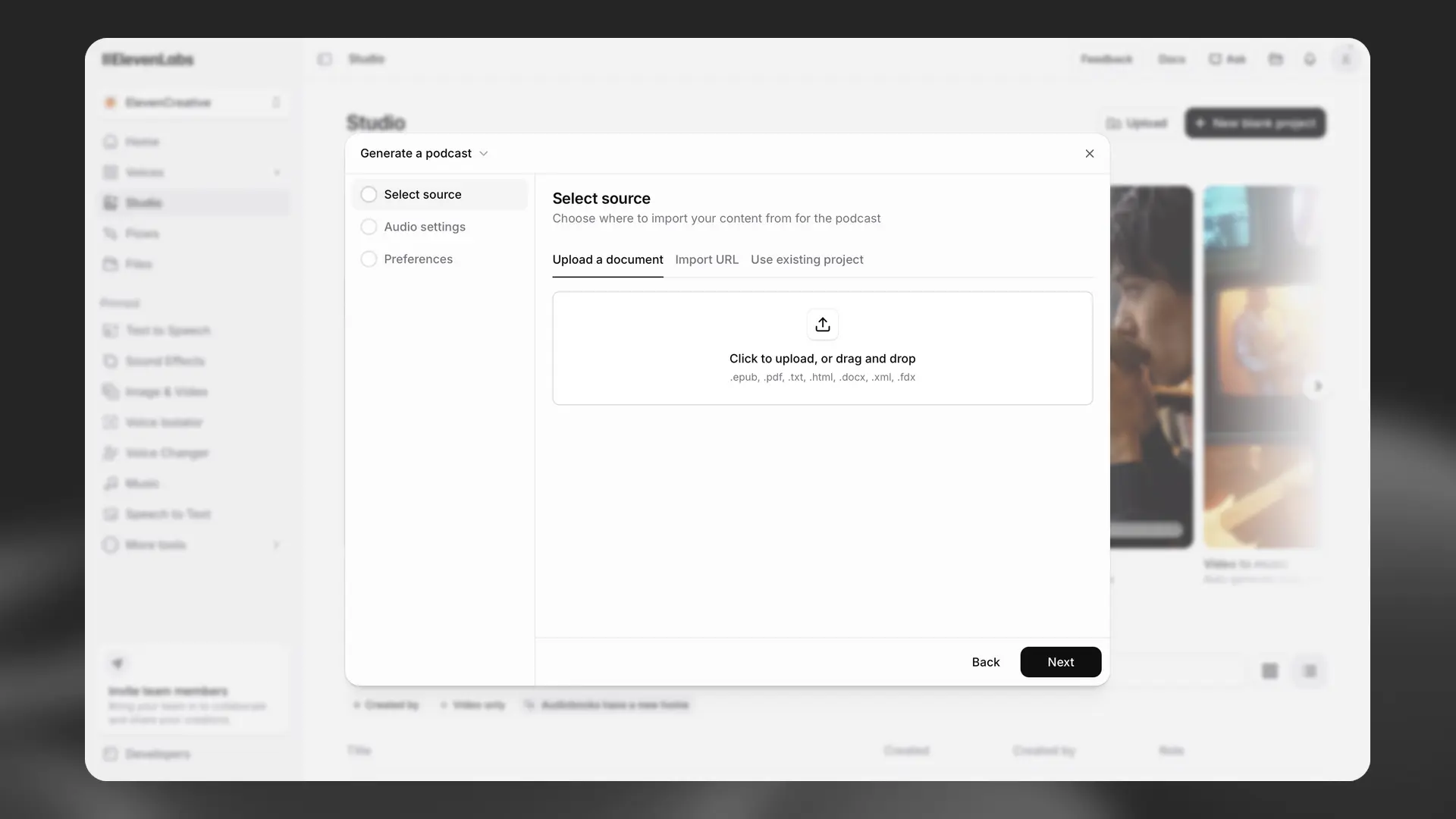 Generate a podcast