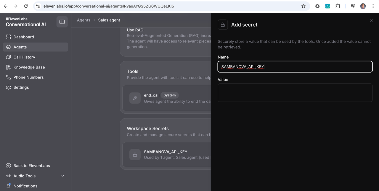 Add Secret