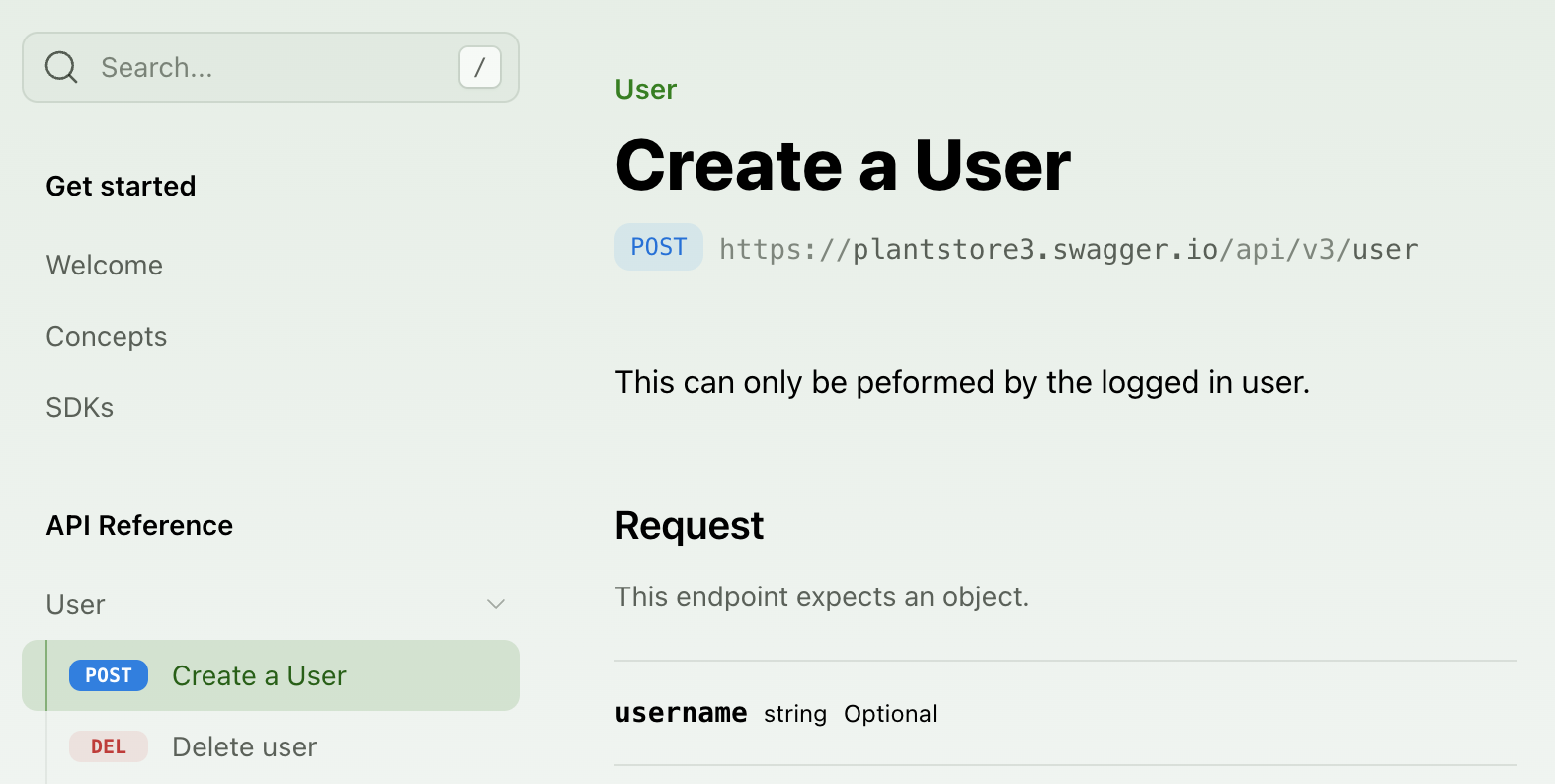 Setting an endpoint title