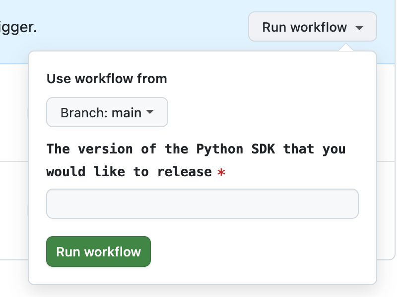 Running Python publish workflow