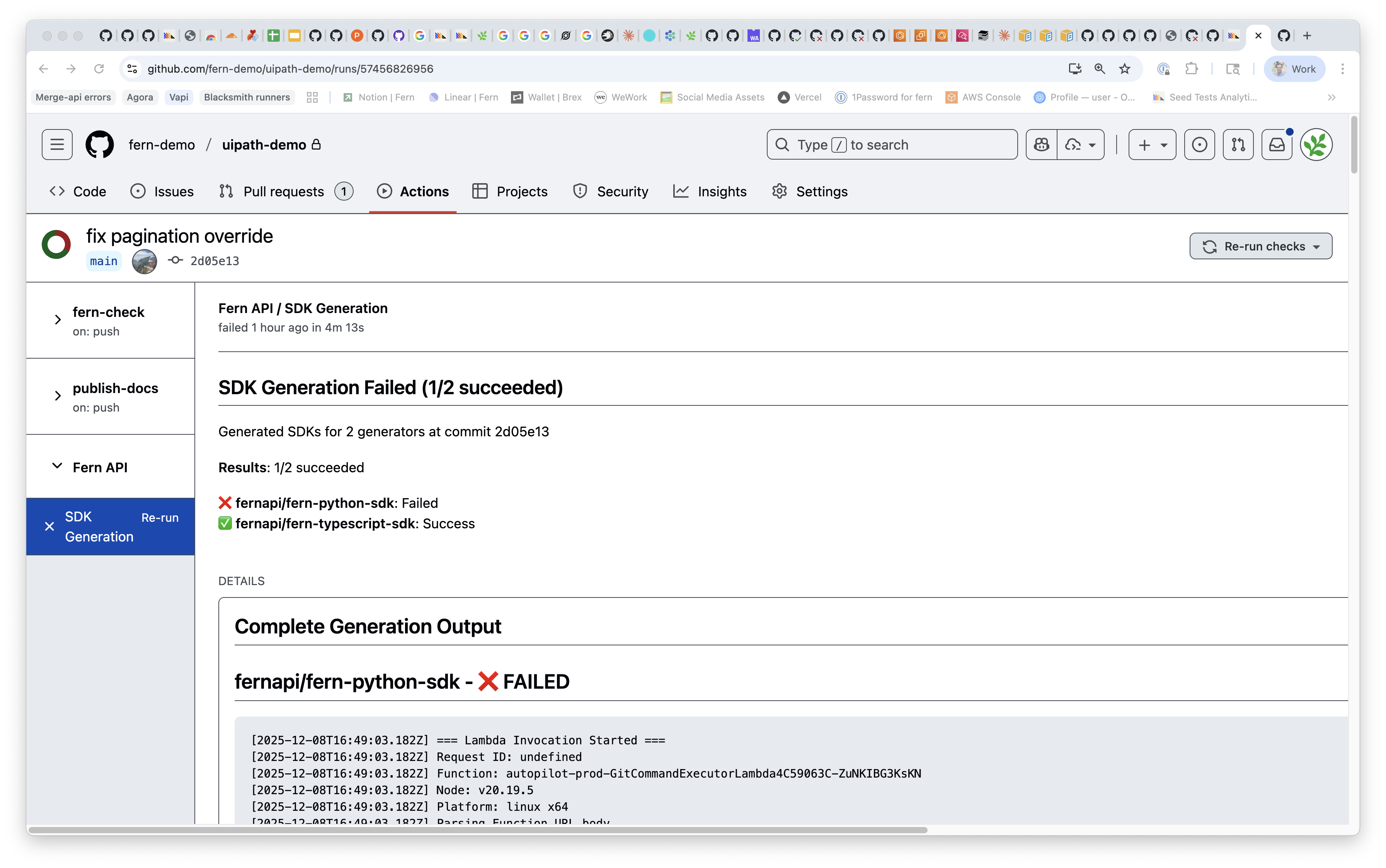 Autorelease commit status check