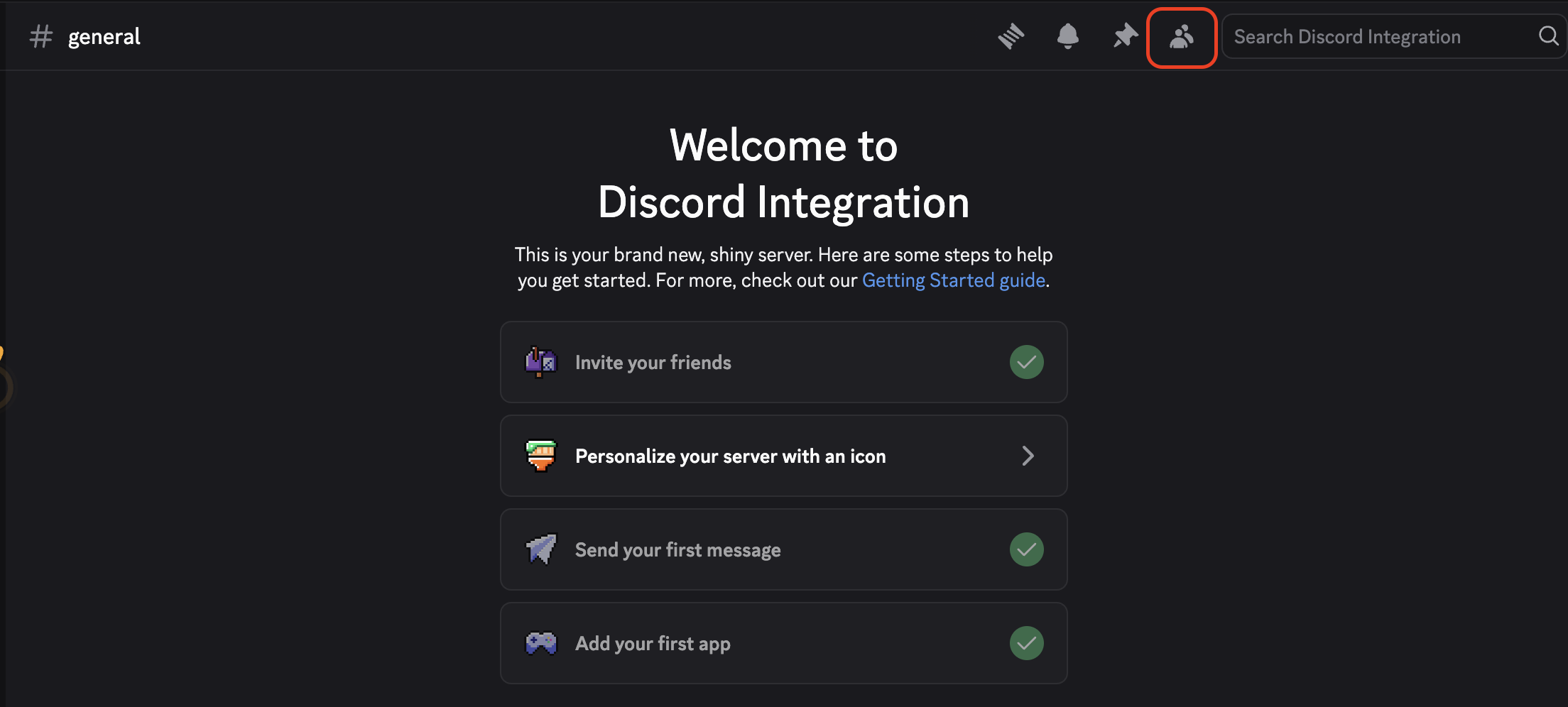 Discord members list