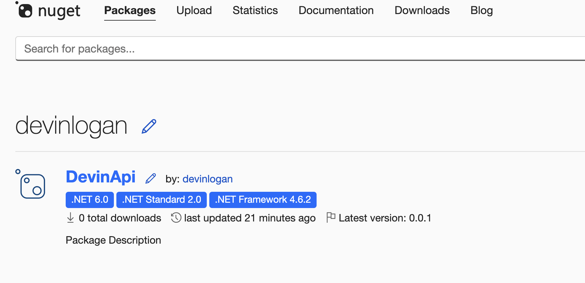 Versioned package published on NuGet