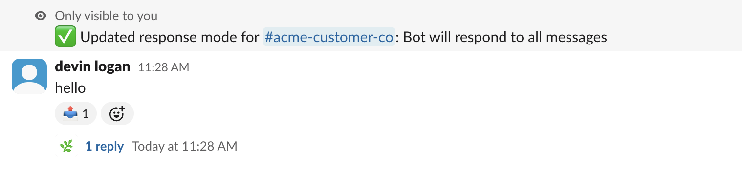 Respond all setting in Slack