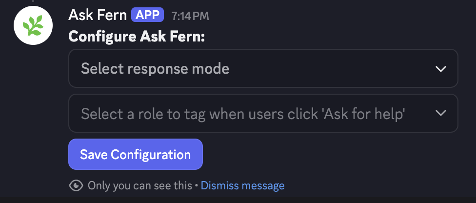 Configure bot by channel in Discord