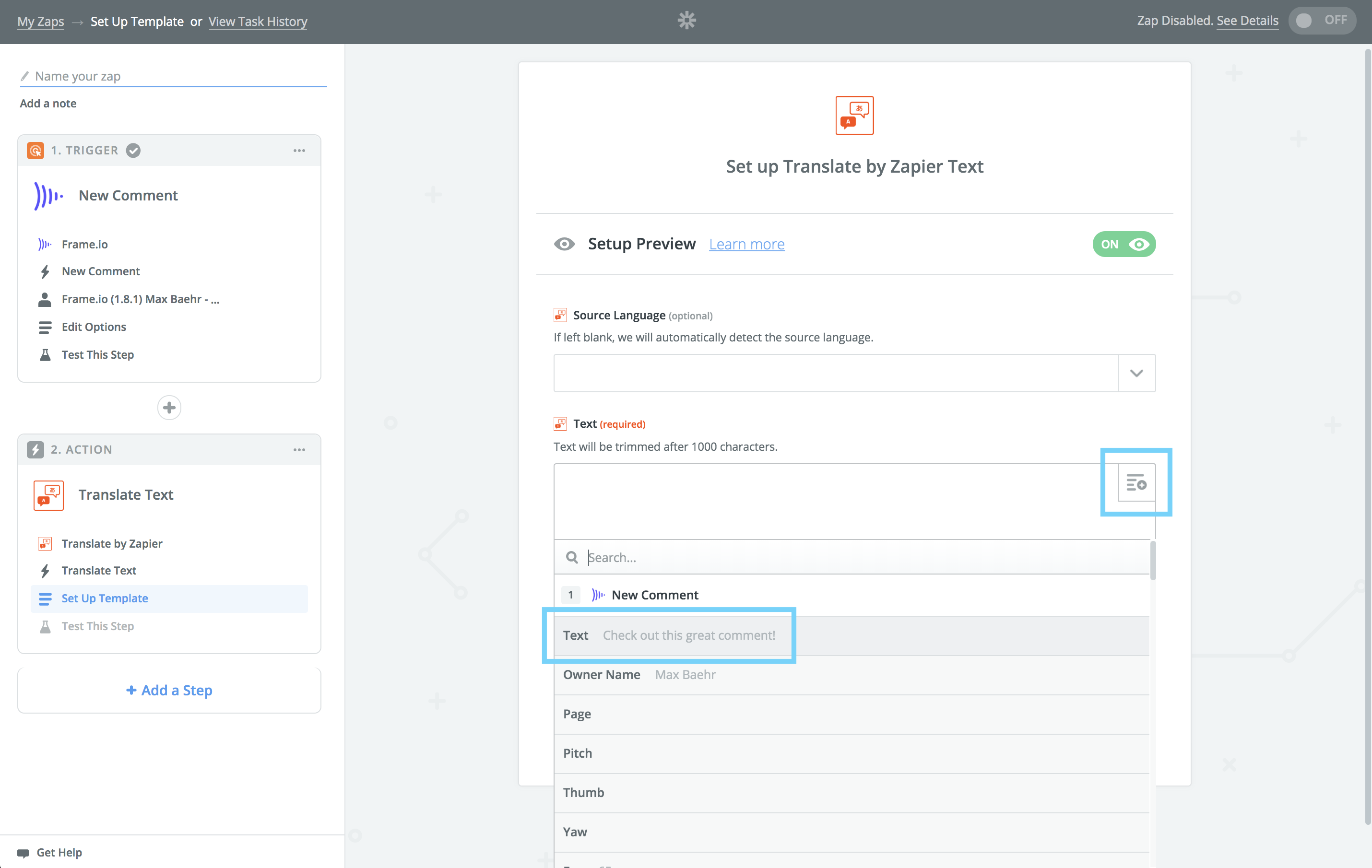 de48d15-4. Translate Config