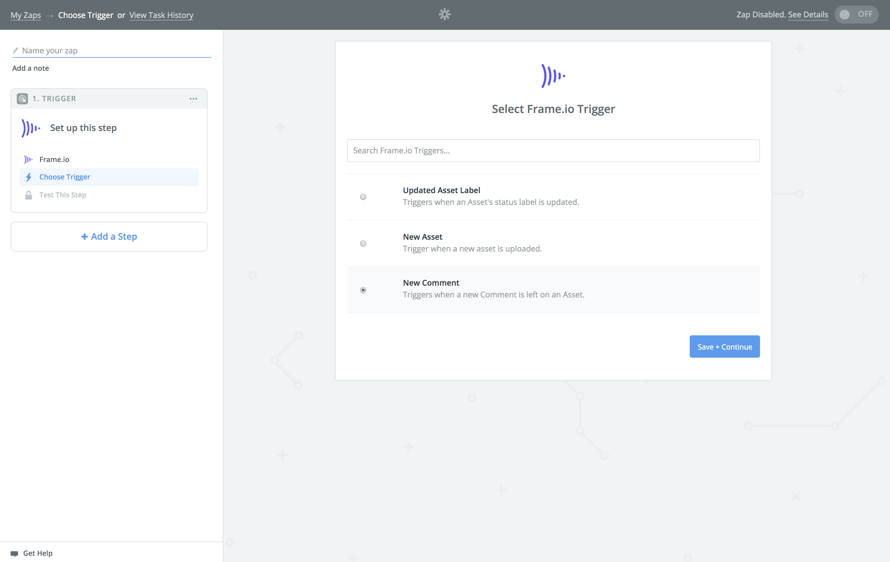 4032c5d-2. Zapier trigger
