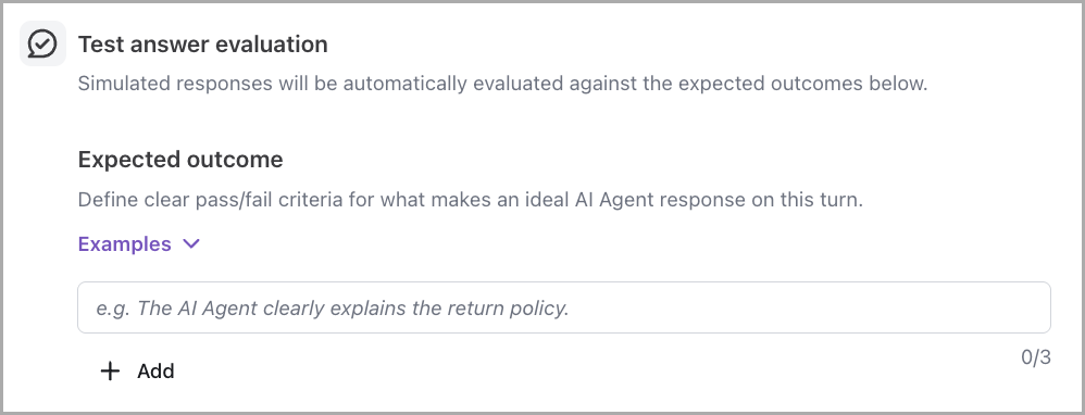 Test answer evaluation