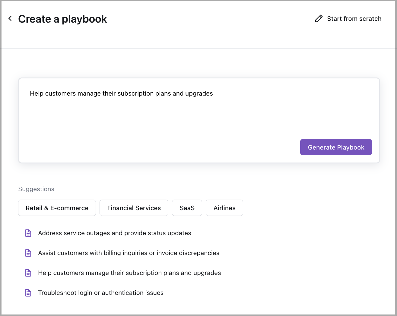 Select your use case