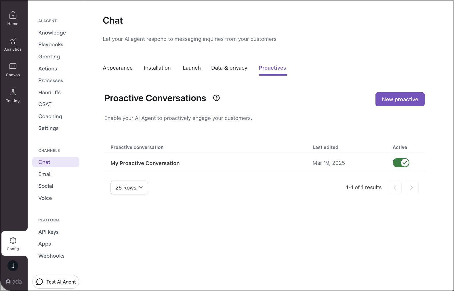 Proactive Conversations