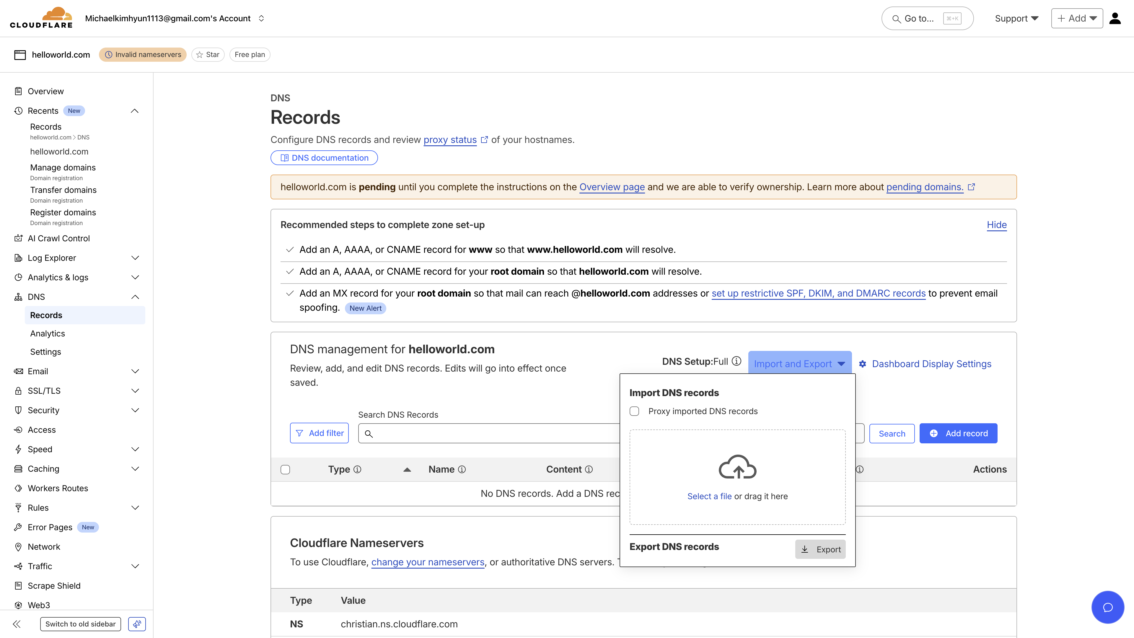 Cloudflare BIND Import