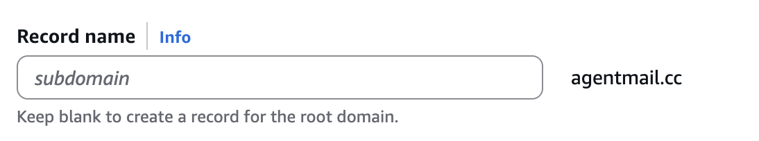 AWS Route 53 Record Configuration
