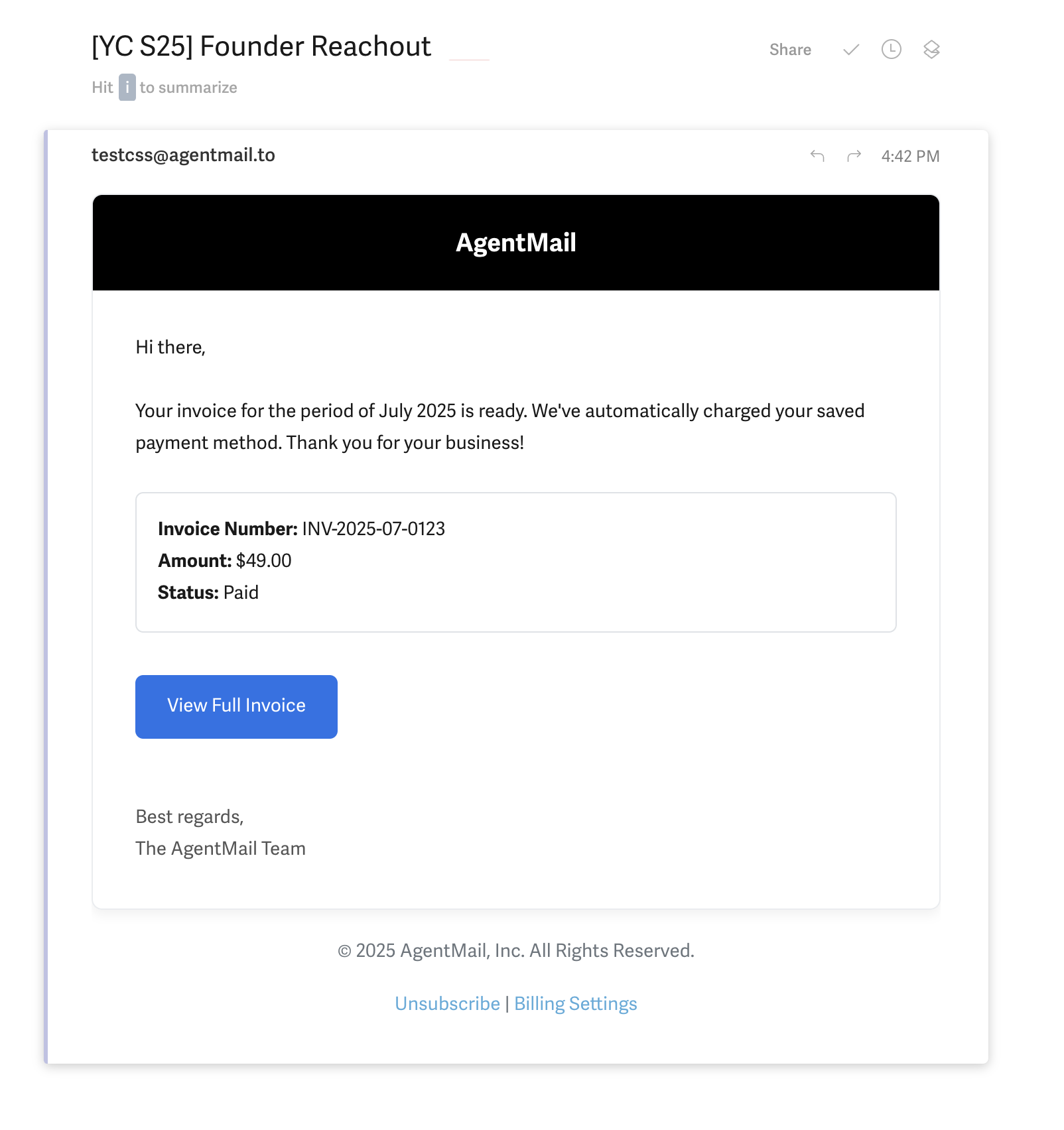 rendered css