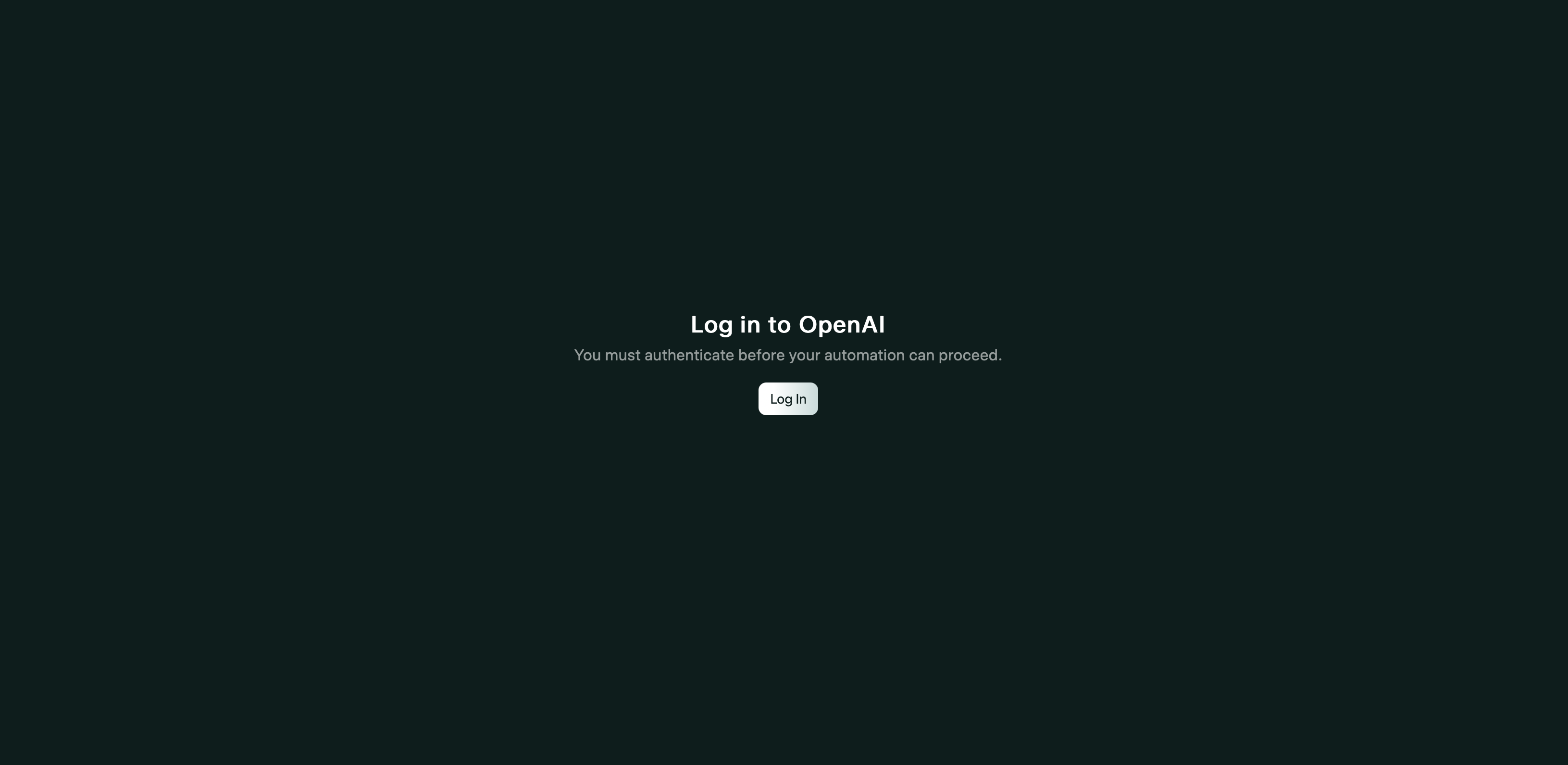 Login Prompt