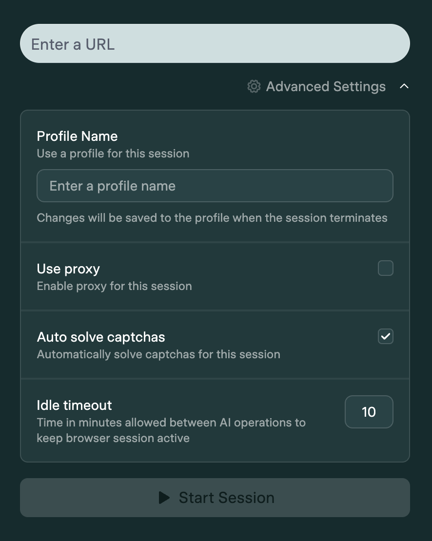 Captcha Solver Option