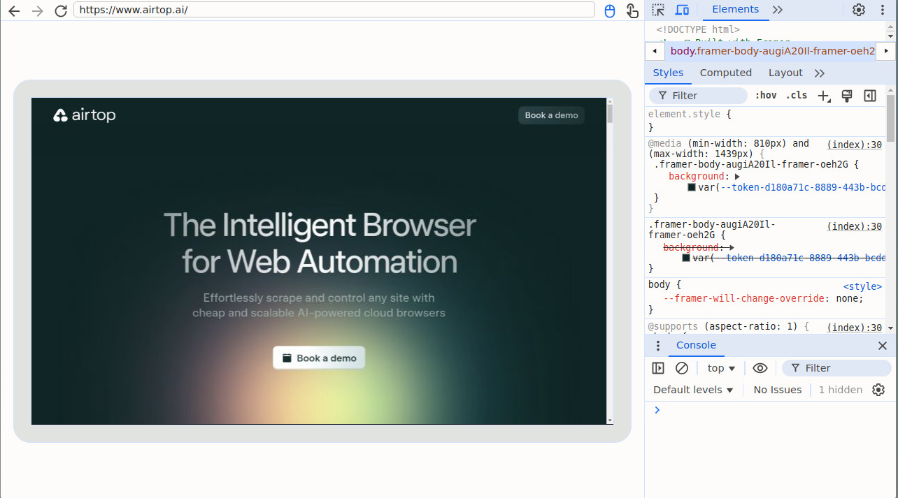 Devtools inspector