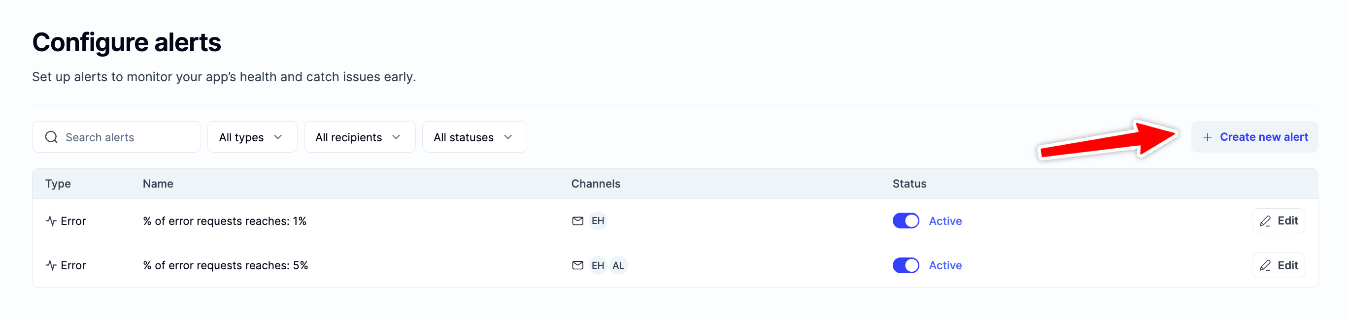 Dashboard Alerts | Alchemy Docs