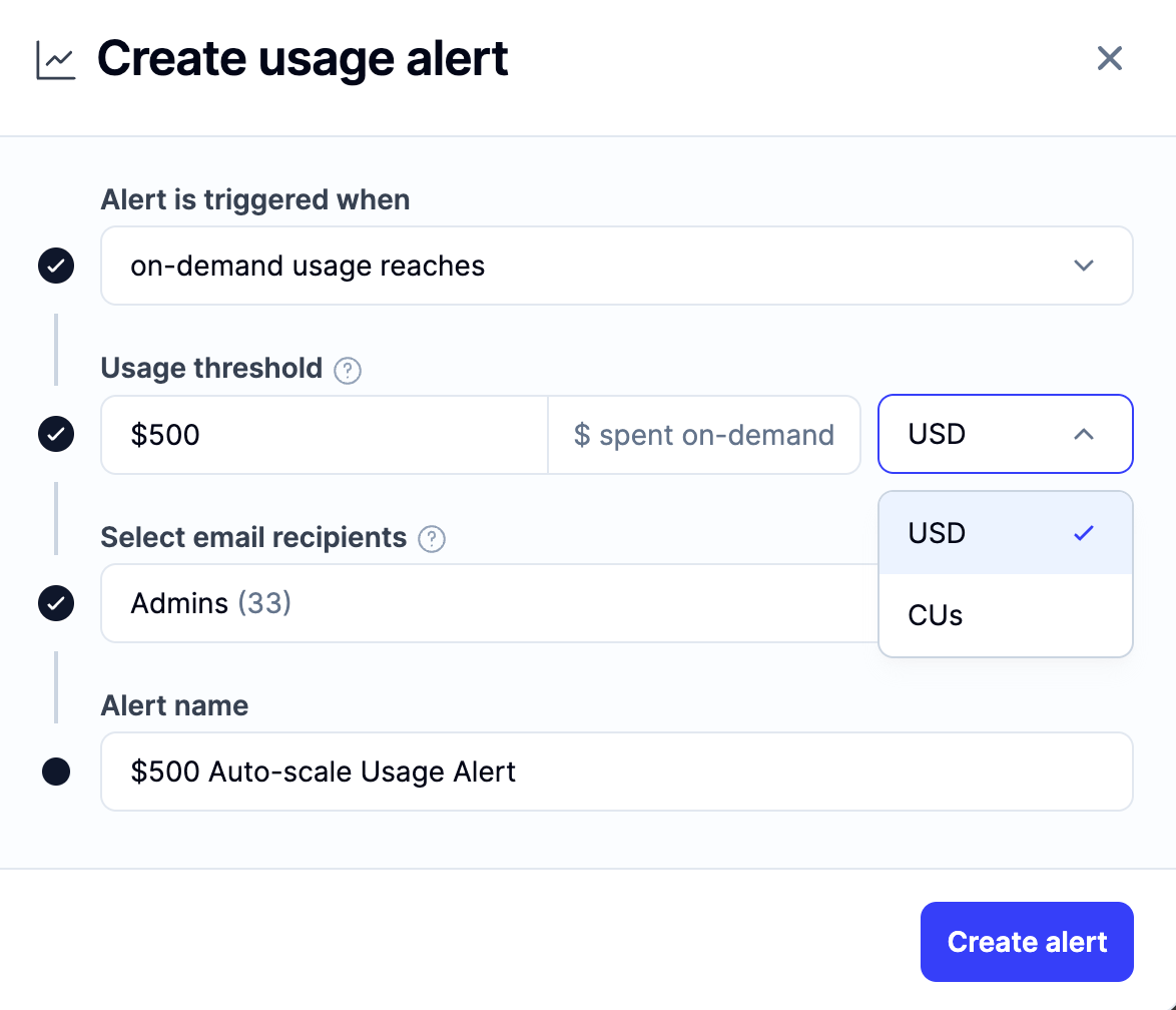 Dashboard Alerts | Alchemy Docs