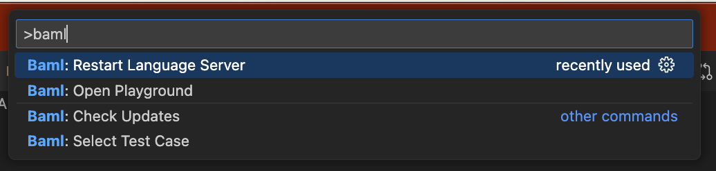 Opening BAML playground from VSCode