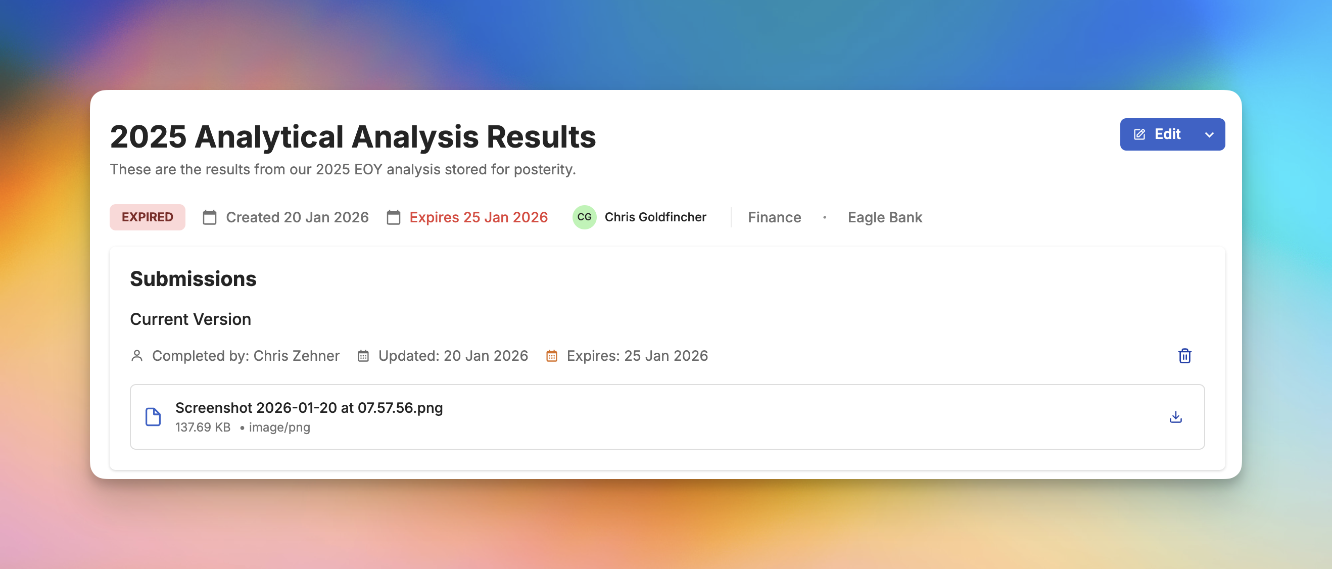 Expired Document Badge