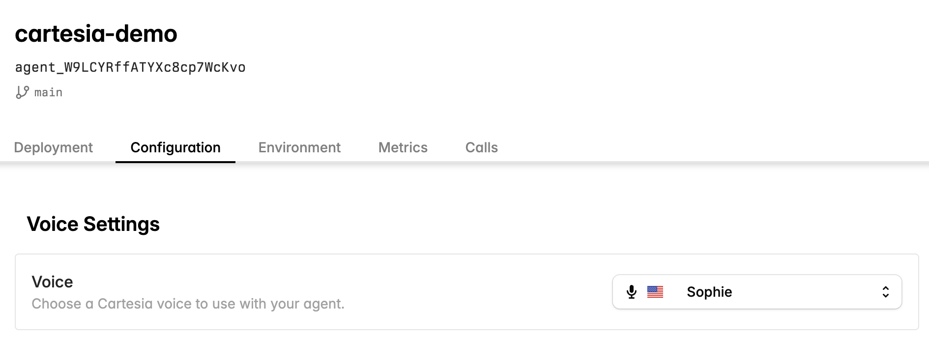 Voice Settings