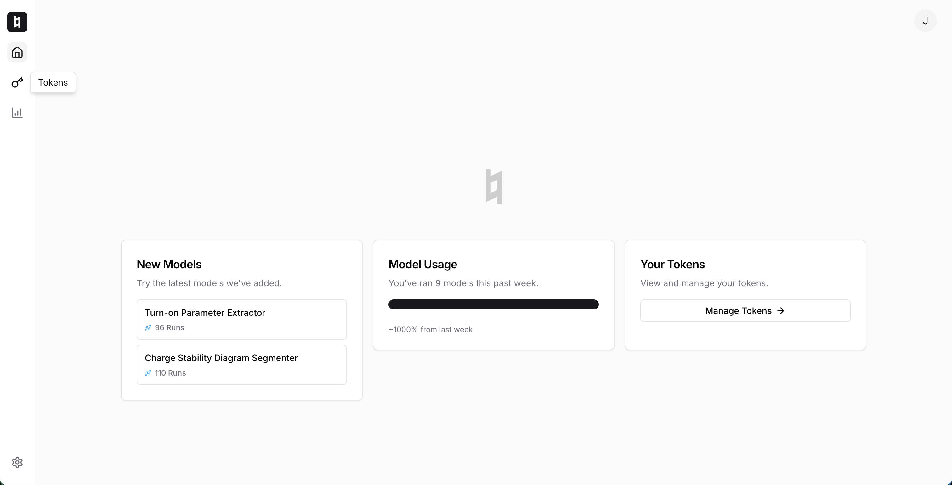 Screenshot of how to display API keys.