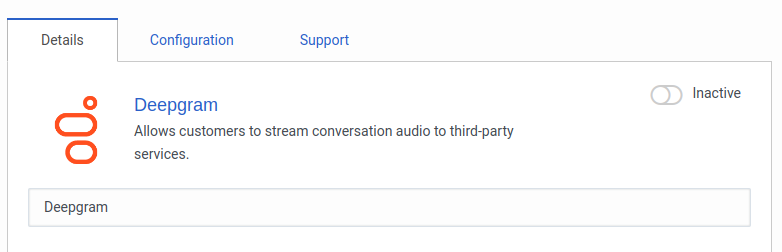 The details tab, where you can add a useful name.