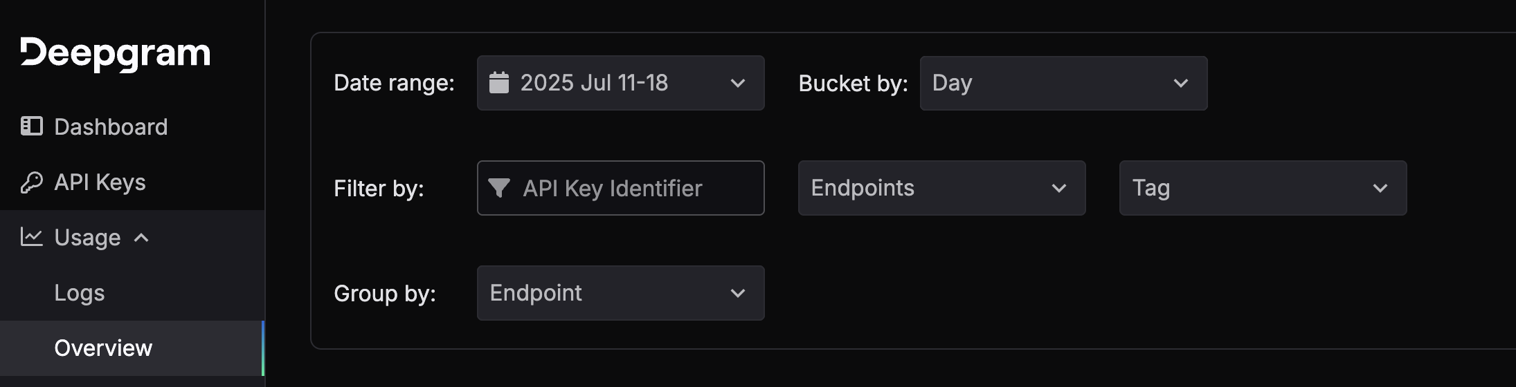 Usage Filters