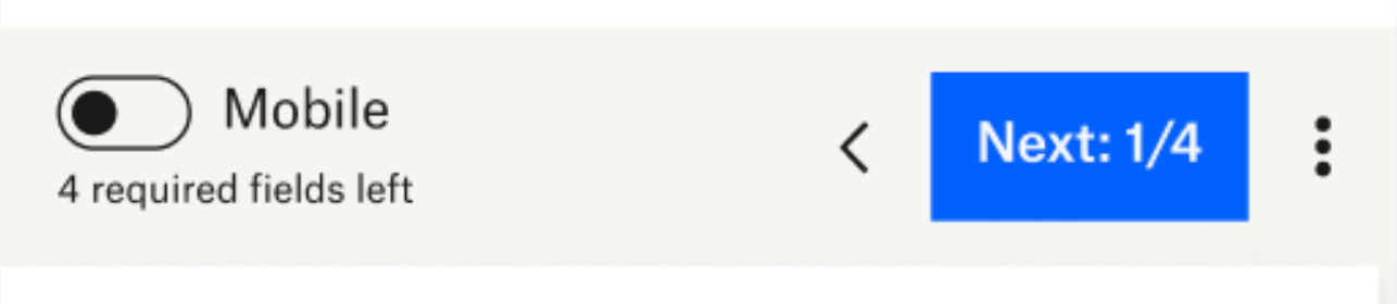 Form view toggle default behavior