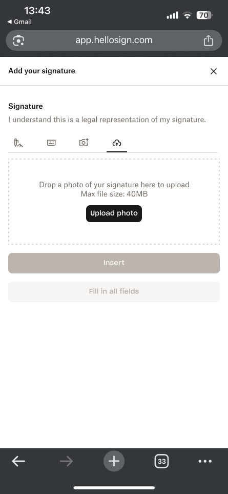 Updated signer app