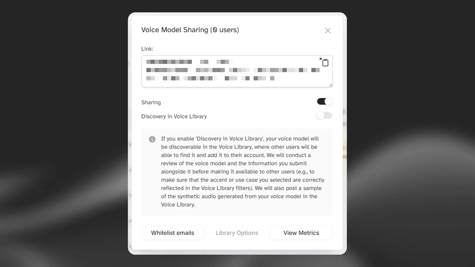 Voice sharing overview