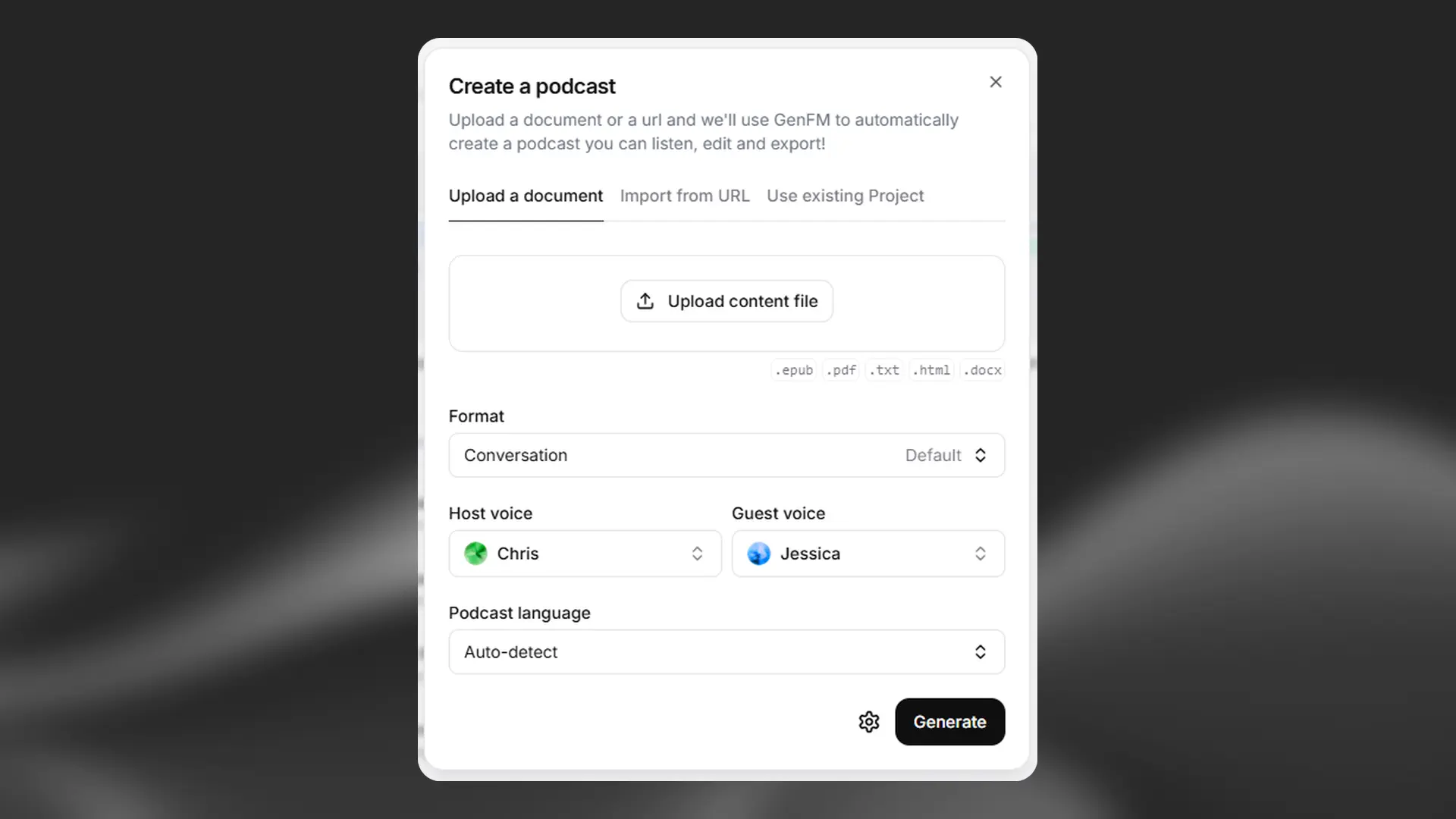 Create a podcast