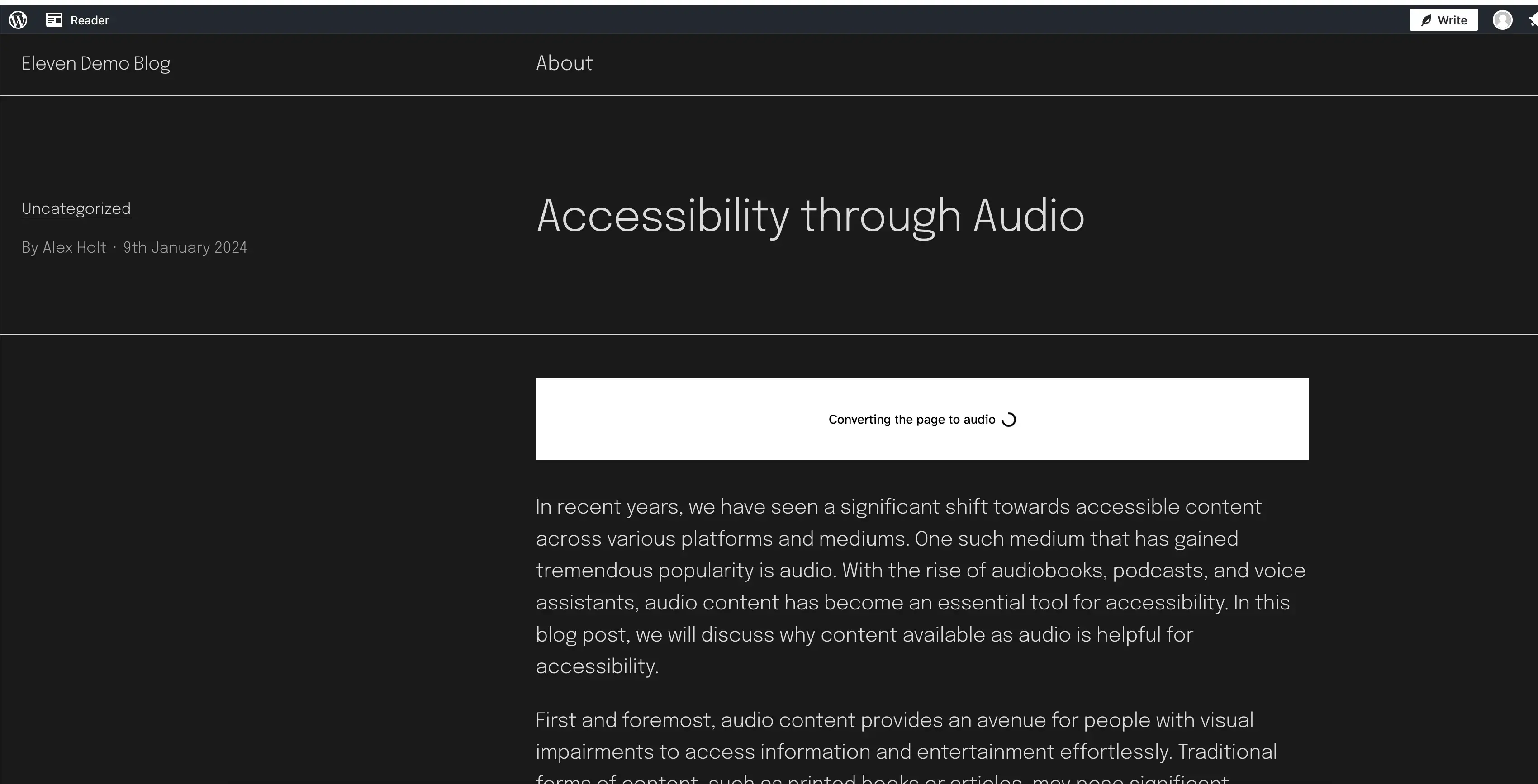 Audio Native