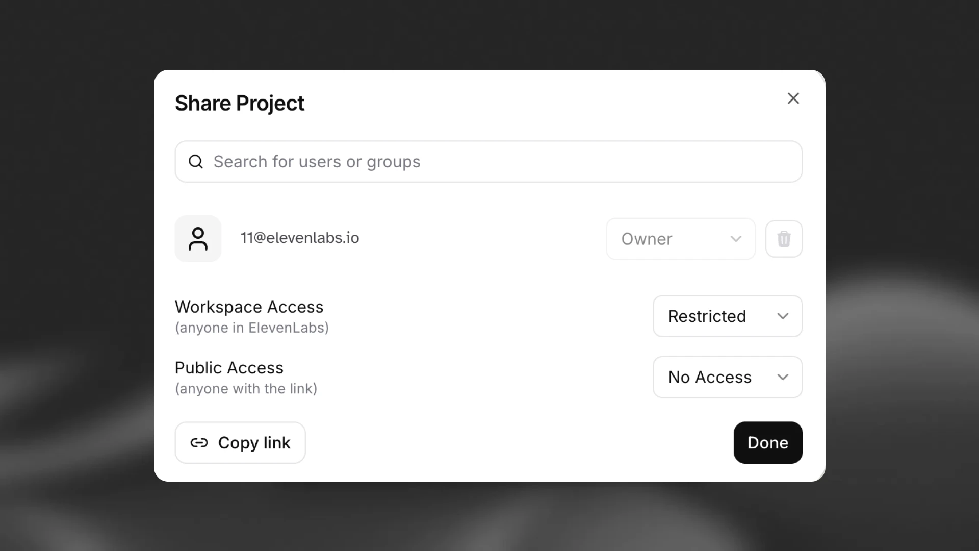 Studio share project