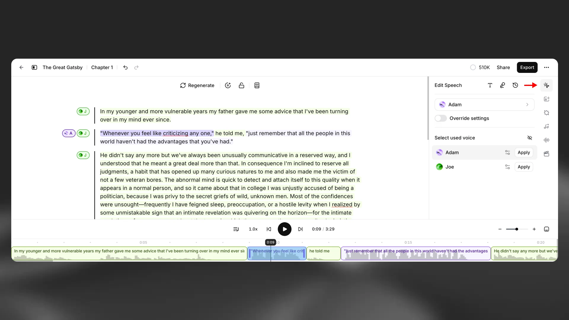 Contextual sidebar