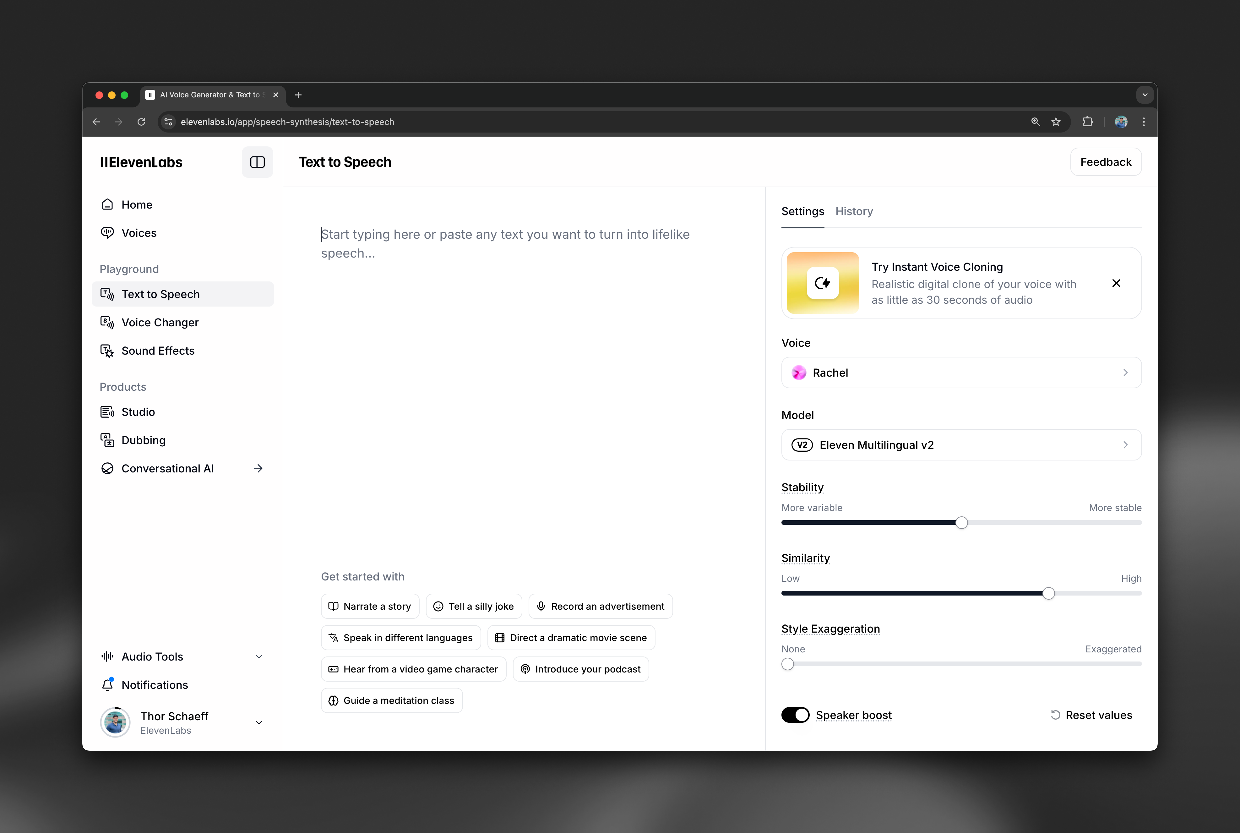 Account creation exercise