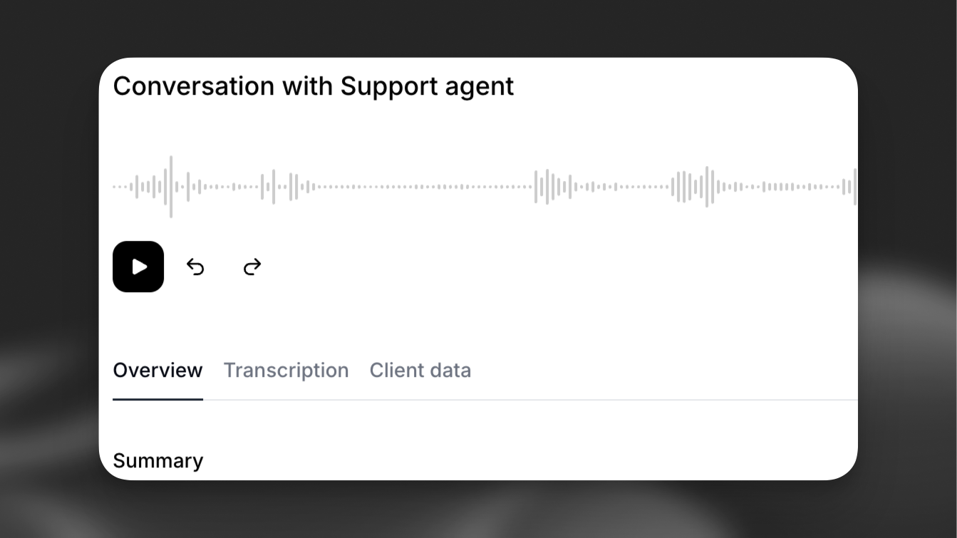 Call with audio saved