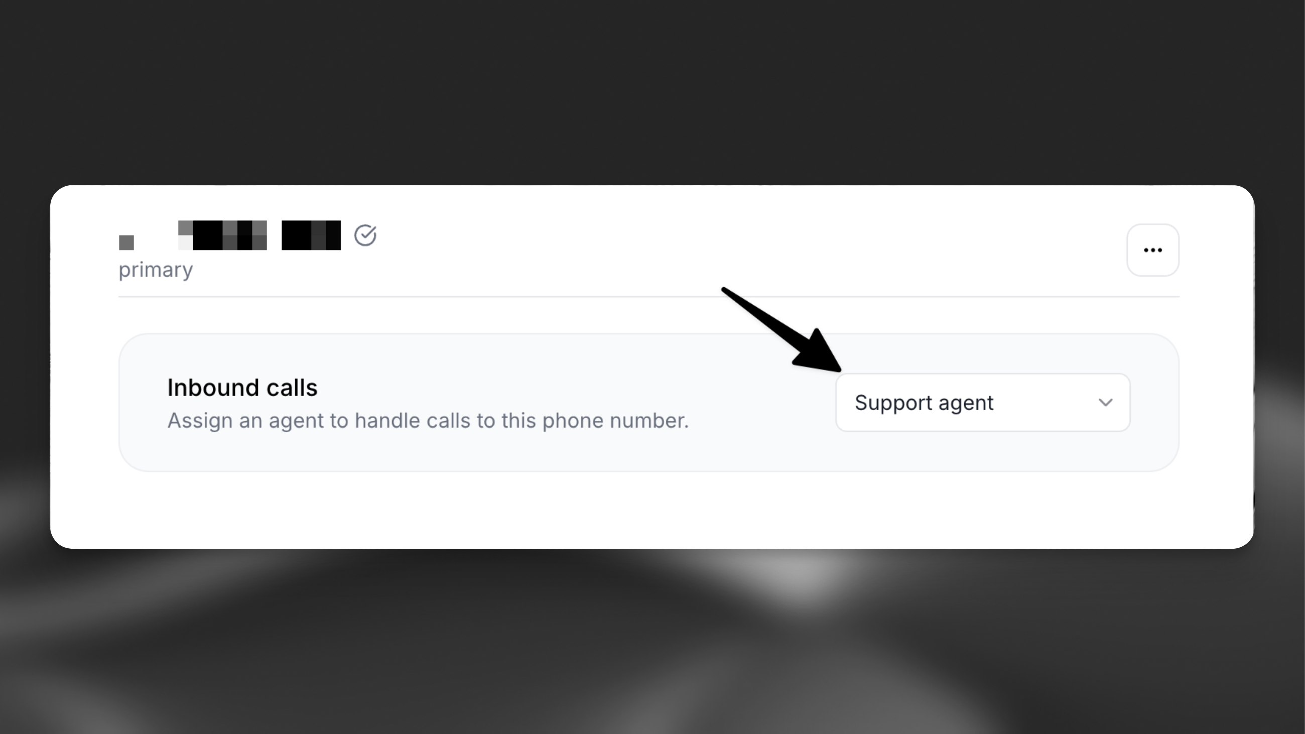 Select agent for inbound calls