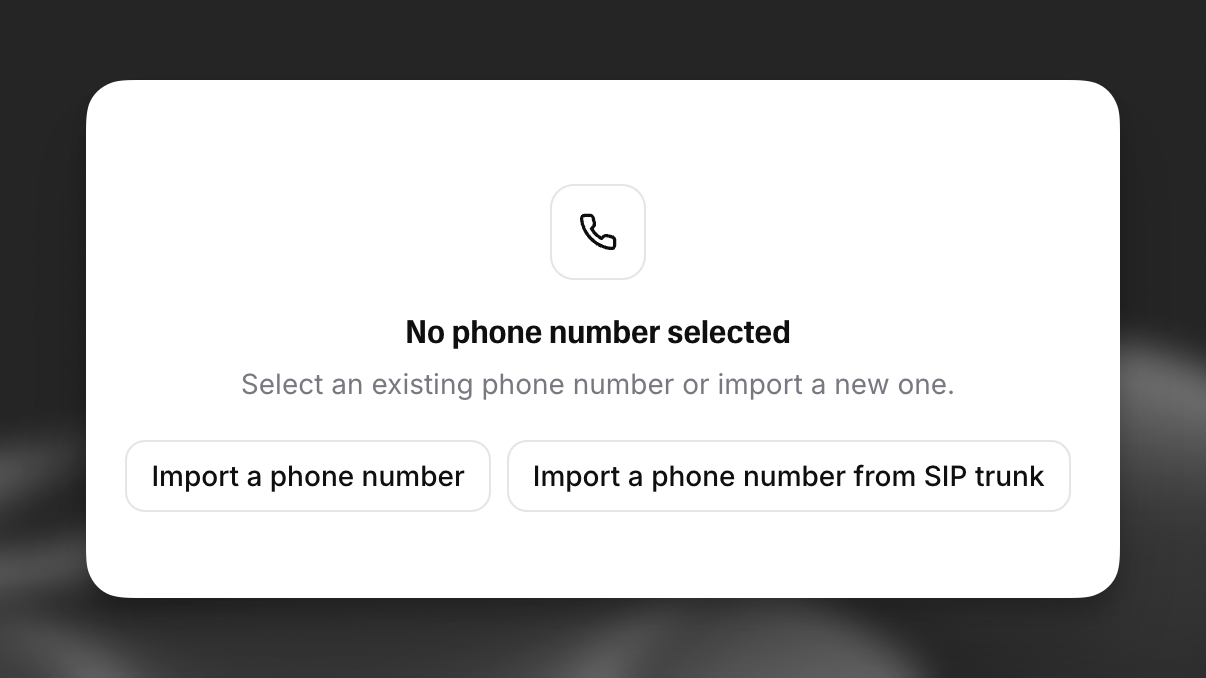 Select SIP trunk option