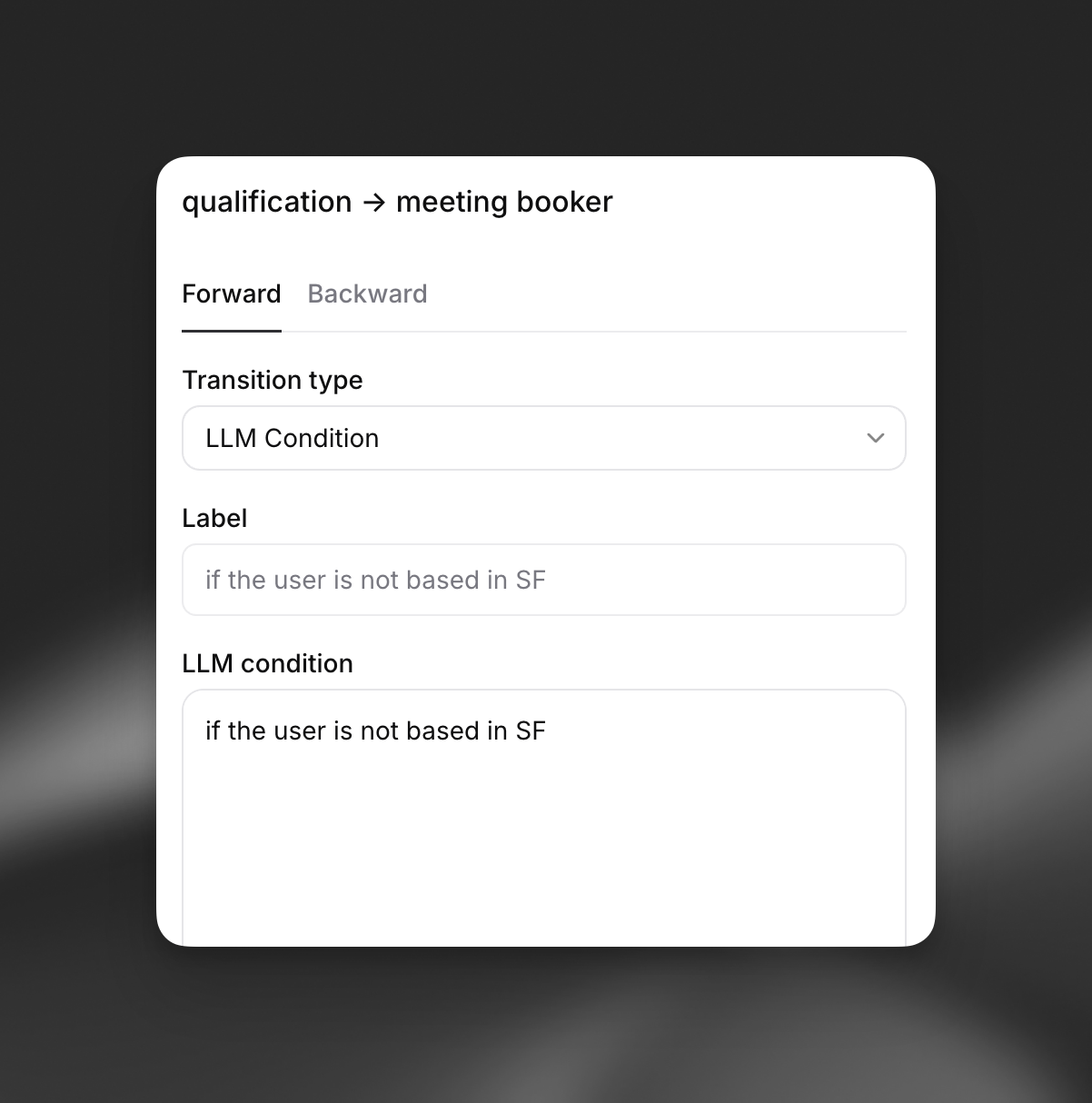 Forward Edge Configuration