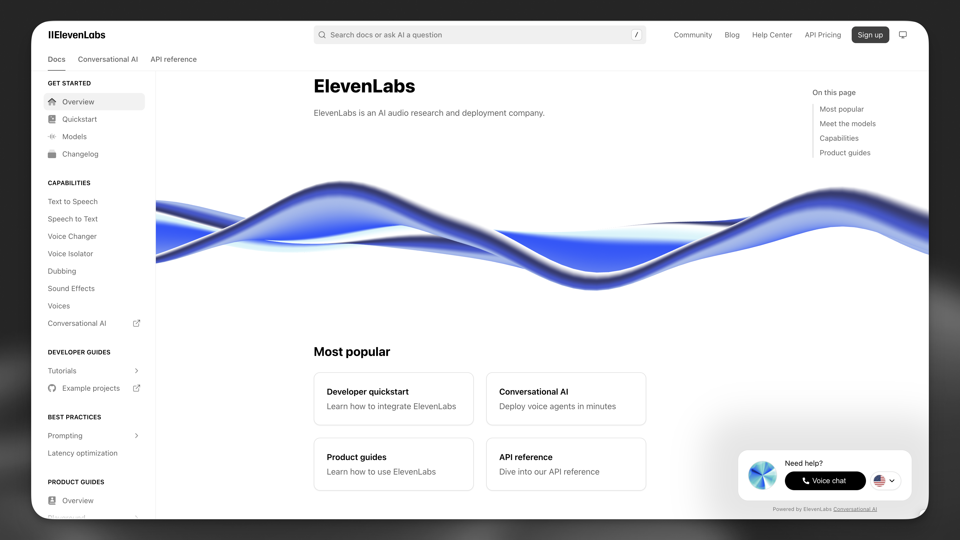 ElevenLabs documentation agent Alexis