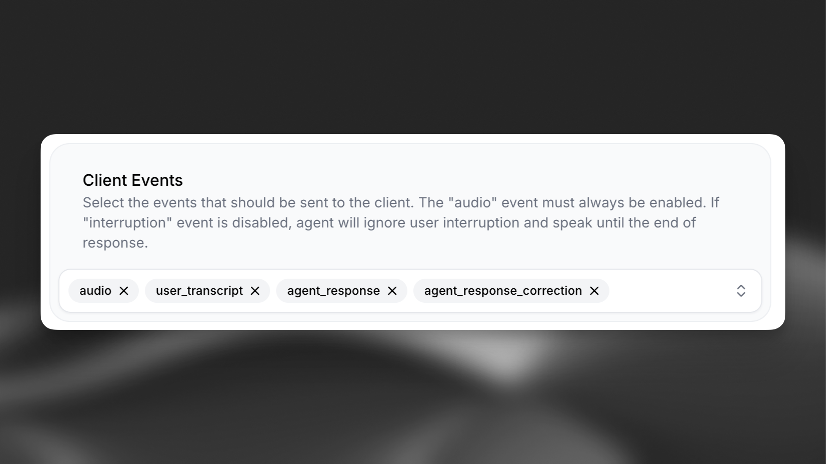 Interruption ignored